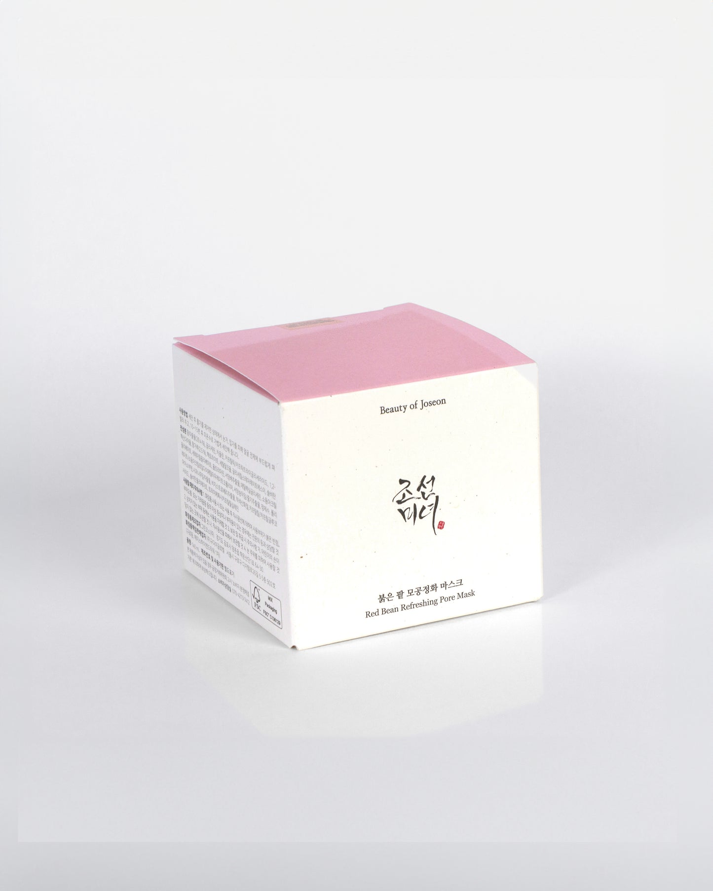 Ingredientes clave de Beauty of Joseon Red Bean Pore Mask – Extracto de frijol rojo para limpiar poros, caolín y bentonita para absorber impurezas y alantoína para calmar la piel.