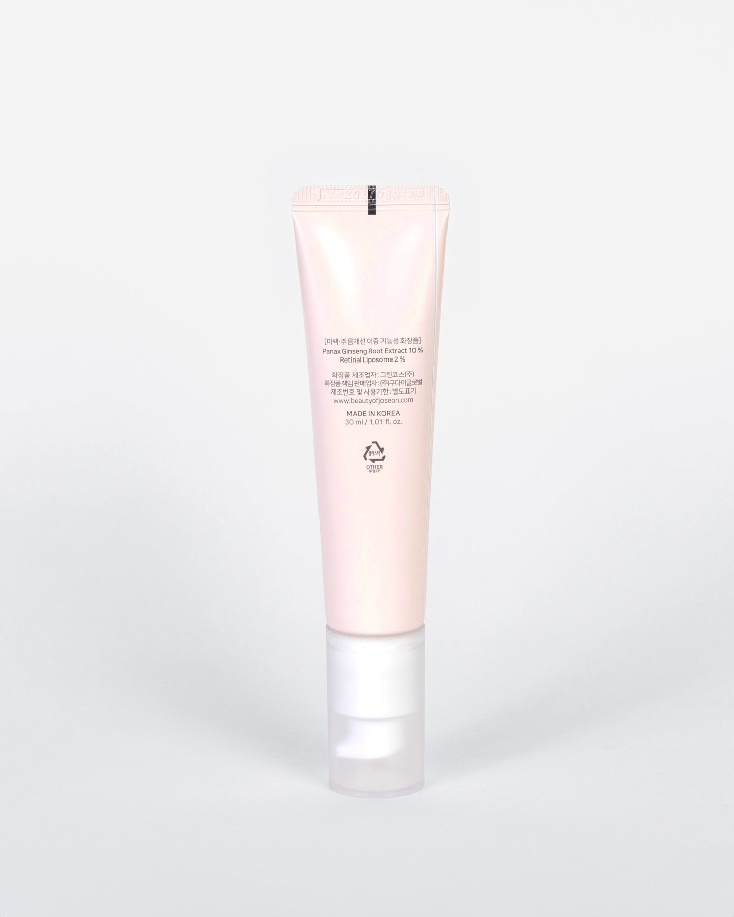 Beauty of Joseon Revive Eye Serum Ginseng + Retinal – Textura ligera y cremosa con rápida absorción para un contorno de ojos suave y rejuvenecido.
